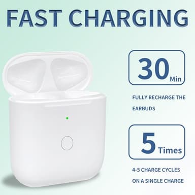 AirPods 1/2 Korvaava Latauskotelo Sisäänrakennettu 550mAh Akulla