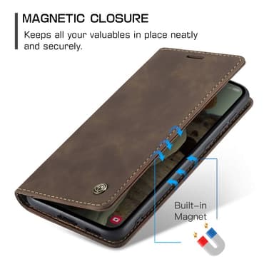 CASEME Retro Lompakkokotelo Samsung Galaxy A55