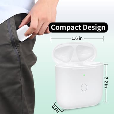 AirPods 1/2 Korvaava Latauskotelo Sisäänrakennettu 550mAh Akulla