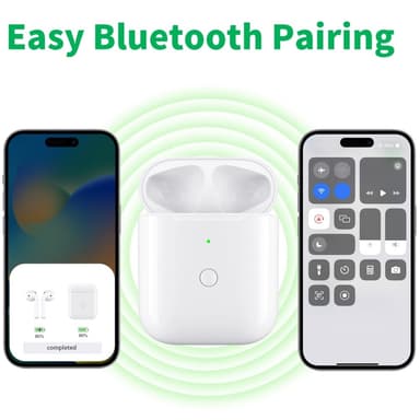 AirPods 1/2 Korvaava Latauskotelo Sisäänrakennettu 550mAh Akulla