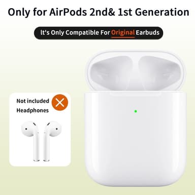 AirPods 1/2 Korvaava Latauskotelo Sisäänrakennettu 550mAh Akulla