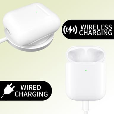 AirPods 1/2 Korvaava Latauskotelo Sisäänrakennettu 550mAh Akulla