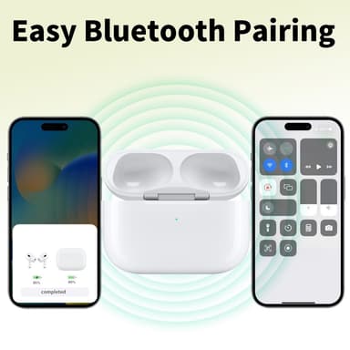 D03 AirPods Pro Korvaava Latauskotelo Sisäänrakennettu 680mAh Akulla