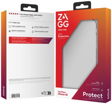 Zagg iPhone SE kirkas suojakuori