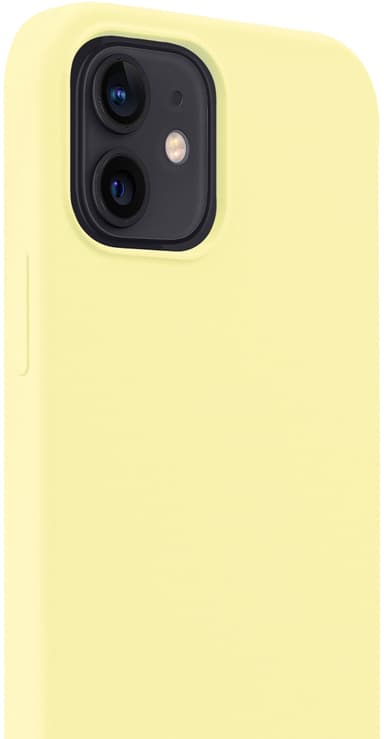 Holdit Silicone iPhone 12/12 Pro suojakuori (keltainen)