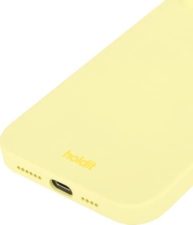 Holdit Silicone iPhone 14/13 suojakuori (keltainen)