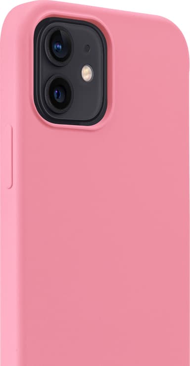 Holdit Silicone iPhone 12/12 Pro suojakuori (vaaleanpunainen)