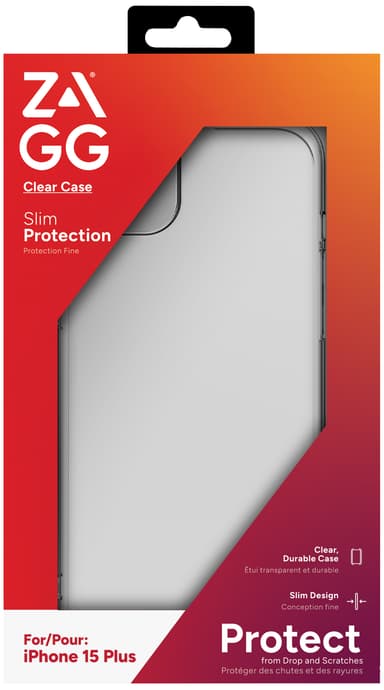 Zagg iPhone 15 Plus kirkas suojakuori