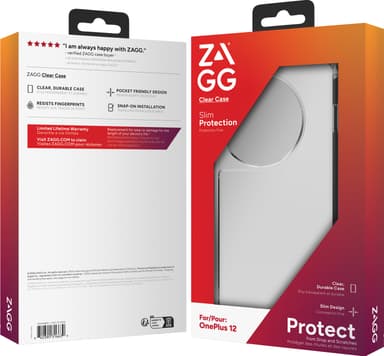 Zagg OnePlus 12 kirkas suojakuori