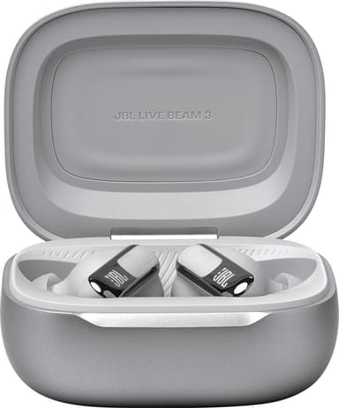 JBL Live Beam 3 täysin langattomat in-ear kuulokkeet (hopea)