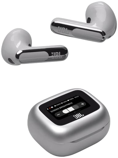 JBL Live Flex 3 täysin langattomat in-ear kuulokkeet (hopea)