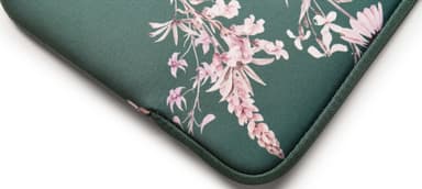 KEEP 14" Neoprene suojatasku kannettavalle (Power Green Flower)