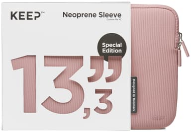 KEEP 13,3" Neoprene suojatasku kannettavalle (Rose Elegance)