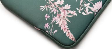 KEEP 13,3" Neoprene suojatasku kannettavalle (Power Green Flower)