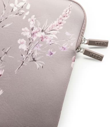KEEP 15,6" Neoprene suojatasku kannettavalle (Portabella Flower)