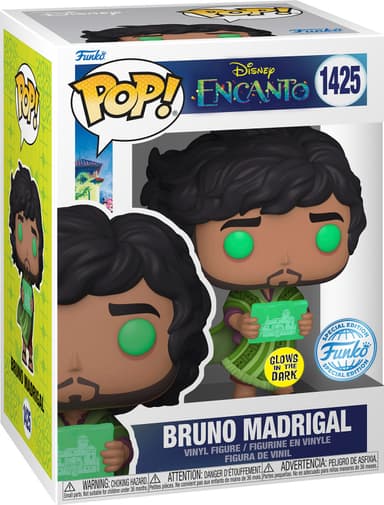 Funko Pop! Vinyl Exclusive Encanto Bruno with Prophecy figuuri