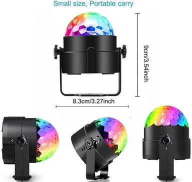LED-juhlavalo / RGB-diskopallo