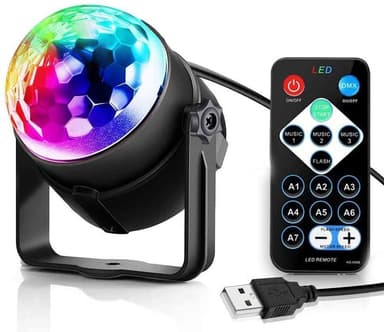 LED-juhlavalo / RGB-diskopallo