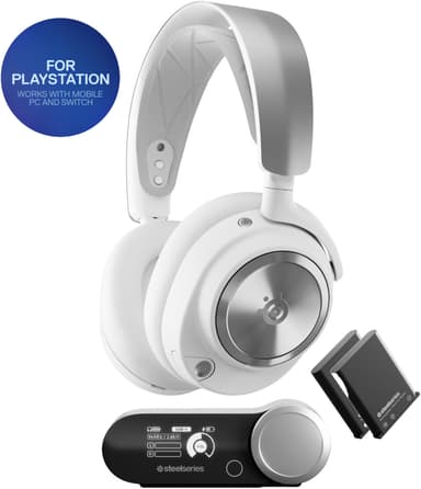 SteelSeries Arctis Nova Pro pelikuulokkeet (PS5, valkoinen)