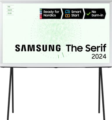 Samsung 43" LS01D The Serif 4K QLED älytelevisio (2024, valkoinen)