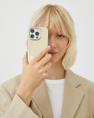 Mirror Case iPhone 13/14/15 Mirror Gold