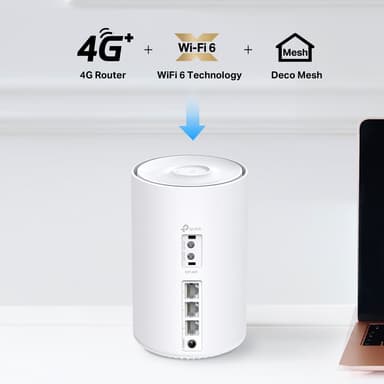 TP-Link Deco X10 4G+ AX1500 mesh reititin (1 kpl)