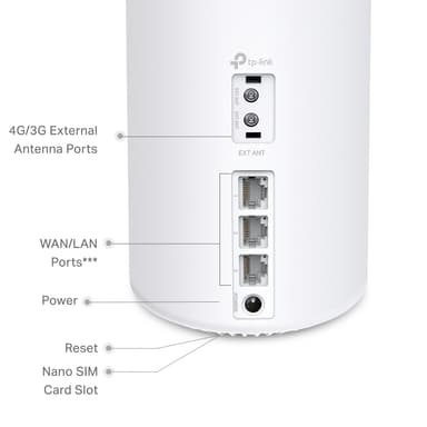 TP-Link Deco X10 4G+ AX1500 mesh reititin (1 kpl)