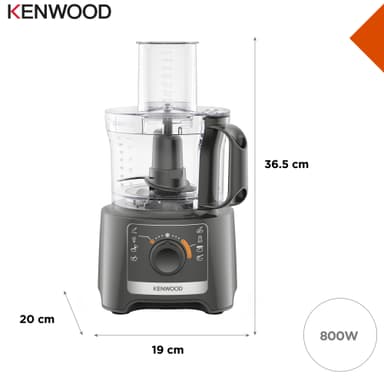 Kenwood MultiPro Compact monitoimikone FDP31.360.GY (laattaharmaa)
