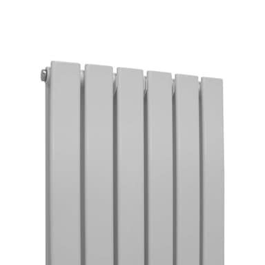 Designer litteät jäähdyttimet, kiiltävä valkoinen 1800 mm x 420 mm