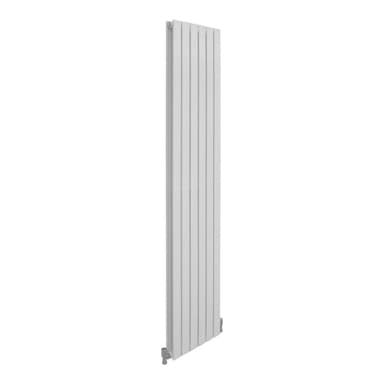 Designer litteät jäähdyttimet, kiiltävä valkoinen 1800 mm x 420 mm