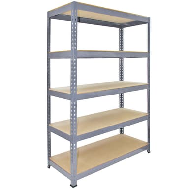 3 x Q-Rax Harmaa Metalli Varastointi Yksiköt 90 x 50 x 180cm