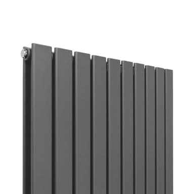 Designer litteät jäähdyttimet antrasiitinharmaa 1600mm x 700mm
