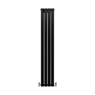 Designer litteät jäähdyttimet mattamusta 1600mm x 280mm