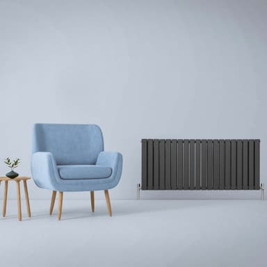 Designer litteät jäähdyttimet antrasiitinharmaa 600mm x 1400mm