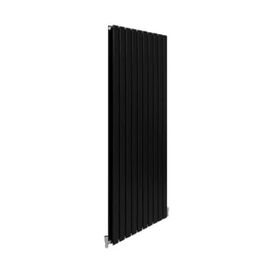 Designer litteät jäähdyttimet mattamusta 1600mm x 700mm