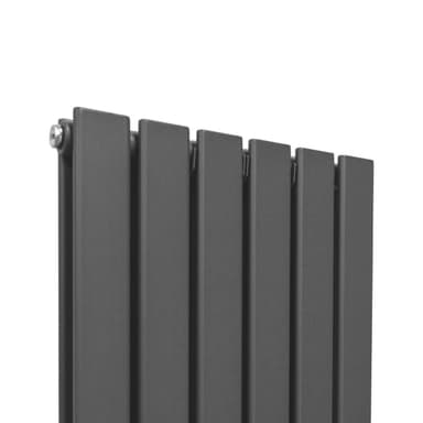 Designer litteät jäähdyttimet antrasiitinharmaa 1800mm x 420mm