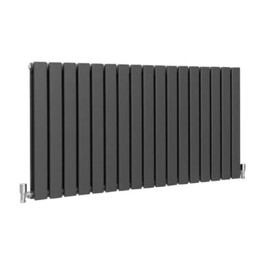 Designer litteät jäähdyttimet antrasiitinharmaa 600mm x 1190mm