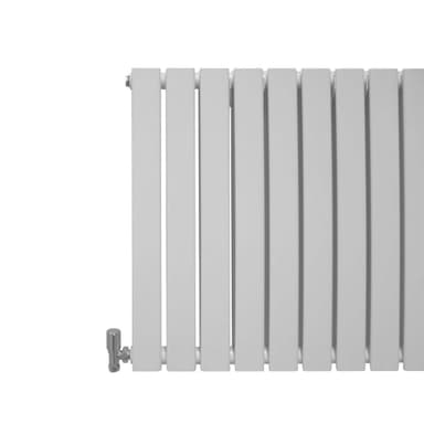 Designer litteät jäähdyttimet, kiiltävä valkoinen 600 mm x 1190 mm