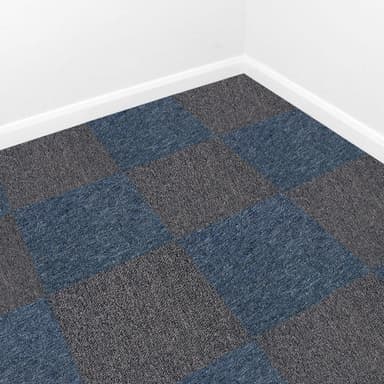 40 x Matto Laatat 10m2 / Myrsky Sininen & Hiilenharmaa