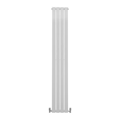 Designer litteät jäähdyttimet, kiiltävä valkoinen 1800 mm x 280 mm