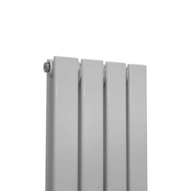 Designer litteät jäähdyttimet, kiiltävä valkoinen 1800 mm x 280 mm
