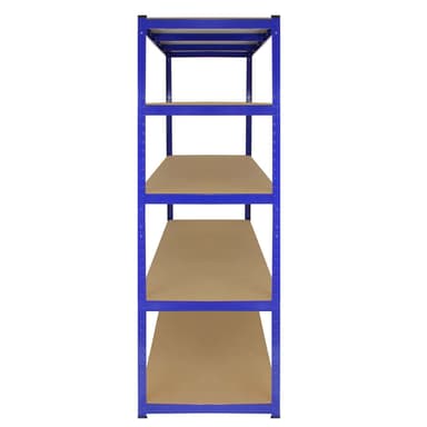 Monster Racking T-Rax Extra Leveä Varastosäilytys Hyllyt, Sininen, 160cm W, 60cm D