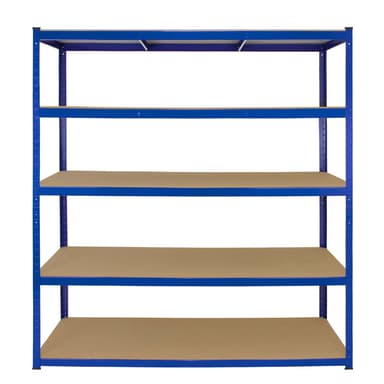 Monster Racking T-Rax Extra Leveä Varastosäilytys Hyllyt, Sininen, 160cm W, 60cm D