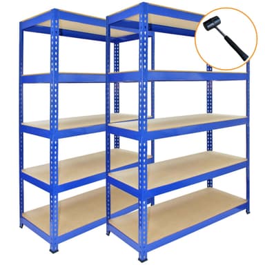 3 x Q-Rax Sininen Metalli Varastointi-yksiköt 120 x 50 x 180cm