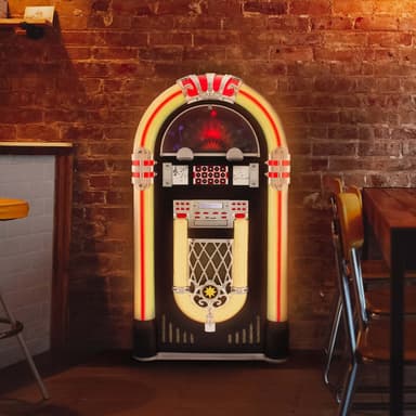 Jukebox-Vinyylisoittimen ja äänentoistojärjestelmän