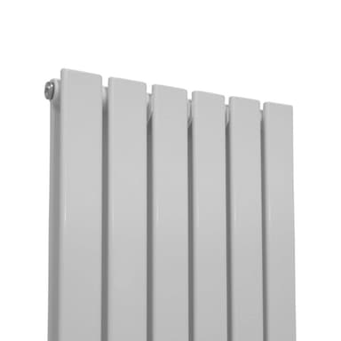 Designer litteät jäähdyttimet, kiiltävä valkoinen 1600 mm x 420 mm