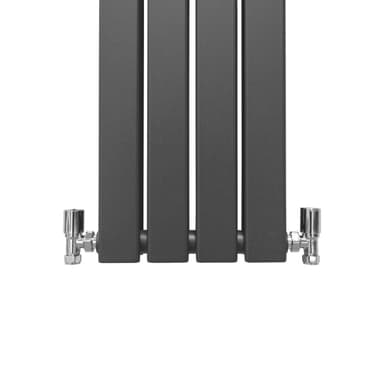 Designer litteät jäähdyttimet antrasiitinharmaa 1600mm x 280mm