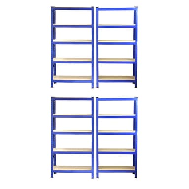 Monster Racking T-Rax Raskasluokan Hyllyt, Sininen, 75cm L, 30cm S, Neljän Paketti