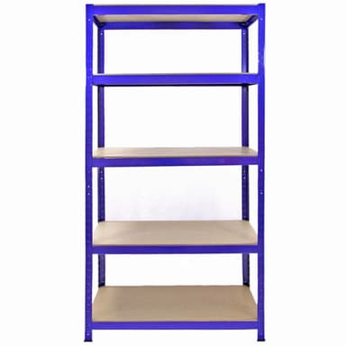 3 x Monster Racking T-Rax Metallivarastoshelvet, Sininen, 90cm L, 45cm S