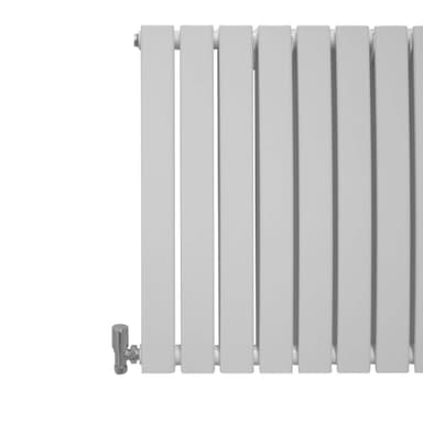Designer litteät jäähdyttimet, kiiltävä valkoinen 600 mm x 910 mm